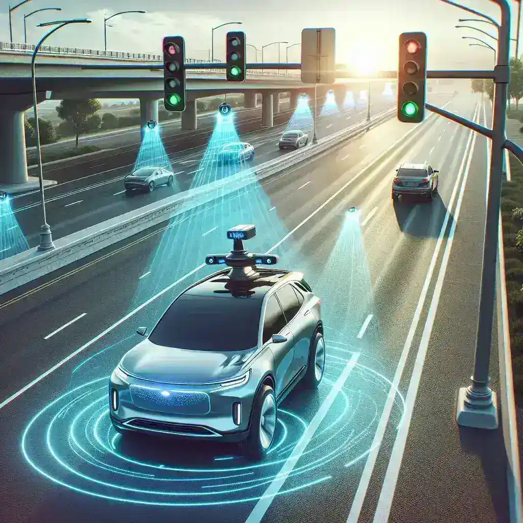 "Tesla Model Y showcasing AI predictive safety features during a road test in the U.S., highlighting advanced technology and enhanced safety measures."