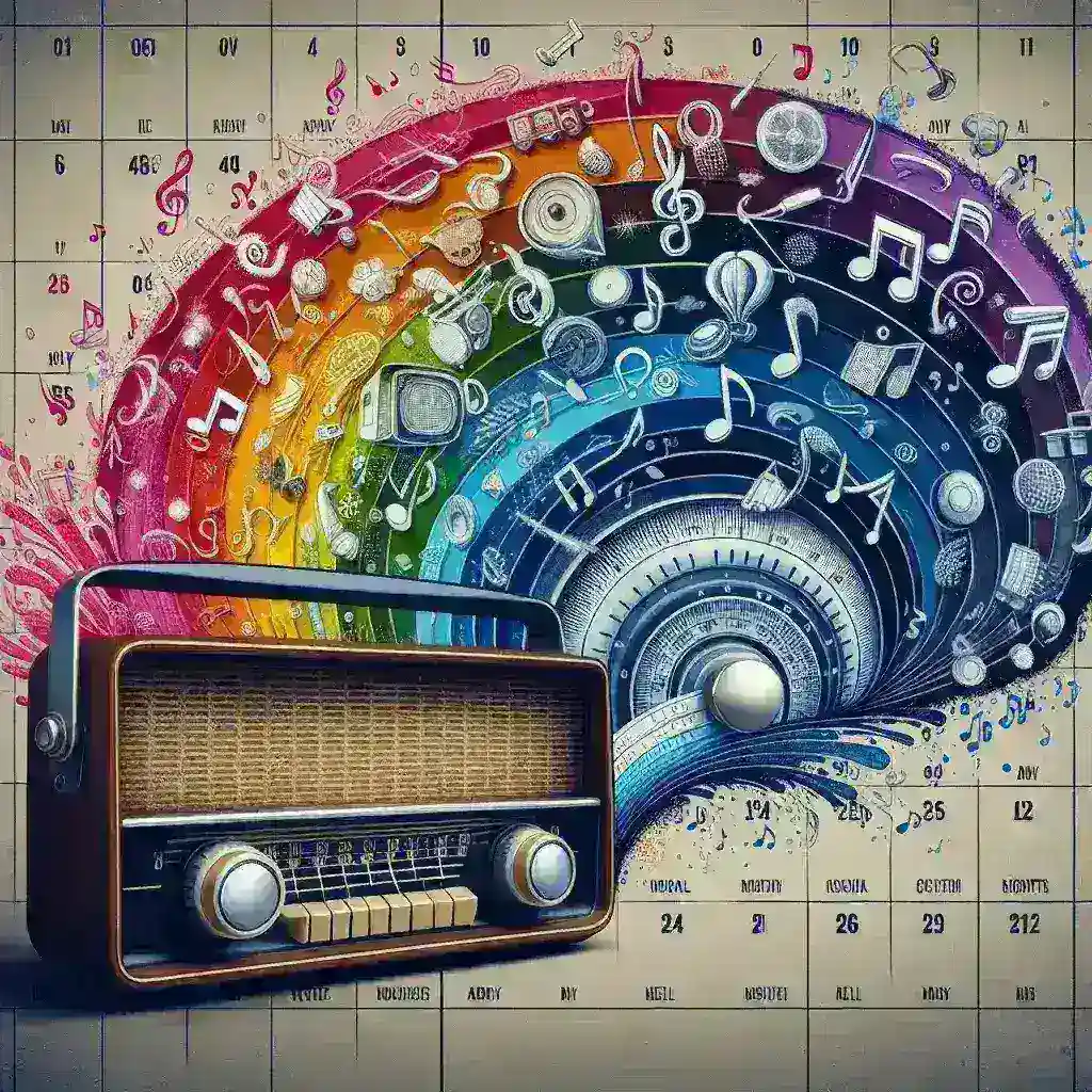 "Spotify Rewind feature showcasing personalized yearly music recaps on a smartphone screen with vibrant music graphics"